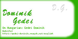 dominik gedei business card